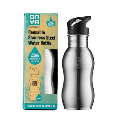 H2Onya Stainless Steel Bottle 500ml (Brushed Steel)